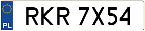 Trailer License Plate
